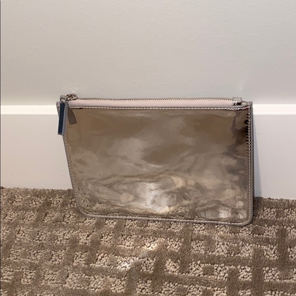 SILVER makeup bag